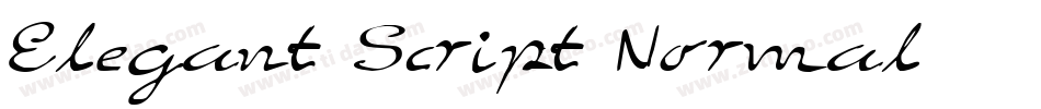 Elegant Script Normal字体转换
